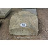 *A STONE PIER CAP WITH MALTESE CROSS DESIGN, 540 X 540