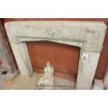 *A RECONSTITUTED STONE FIRE SURROUND, 1380 X 1070