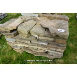 *A PALLET OF YORKSTONE CRAZY PAVING, APPROX 12 SQUARE METRES
