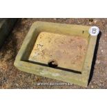 *A YORKSTONE SINK, 635 X 510 X 150