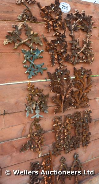 *A SELECTION OF SEVENTEEN VICTORIAN OR LATER CAST IRON FOUNDRY MOULDS