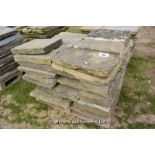 *A PALLET OF YORKSTONE, APPROX 9 SQUARE METRES