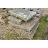 *A PALLET OF YORKSTONE MILL FLAGSTONES, APPROX 4 SQUARE METRES