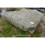 *A LARGE FEATURE STONE OF TRIANGULAR FORM, 1600 X 1300 X 380