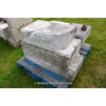 *ONE PALLET OF CARVED PORTLAND STONE BALUSTRADE SECTIONS