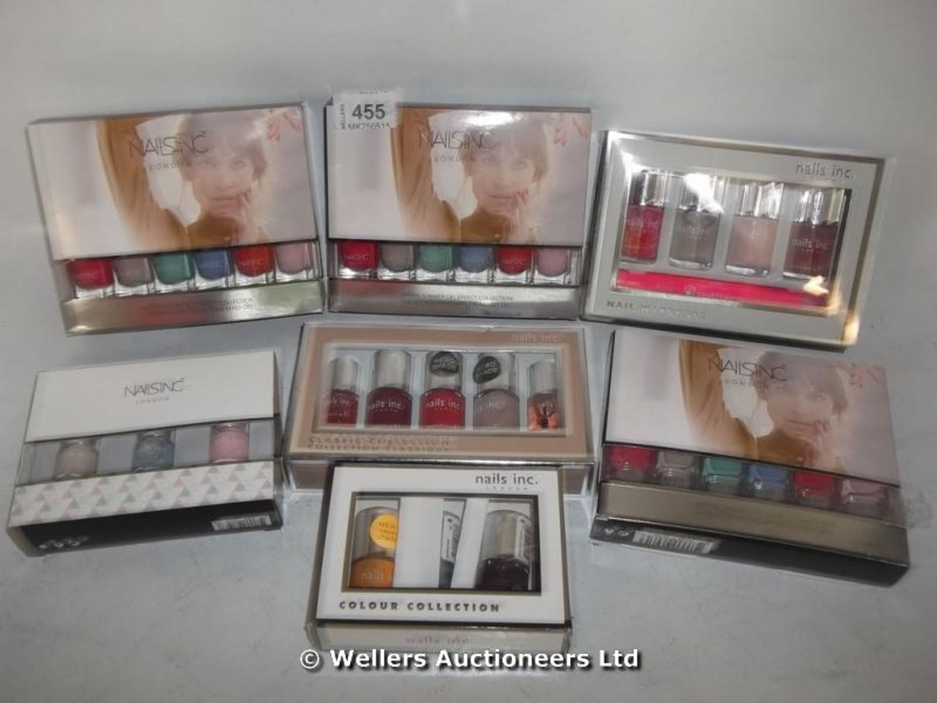 *X7 NAILSINC NAIL POLISH SETS / GRADE: UNCLAIMED PROPERTY / UNBOXED (DC2)[MK250515-455}