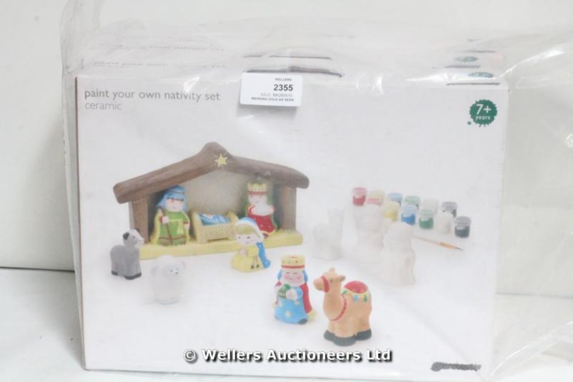 *X3 PAINT YOUR OWN NATIVITY SET / GRADE: NEW / BOXED (DC3) {#1162 [MK260515-2355}