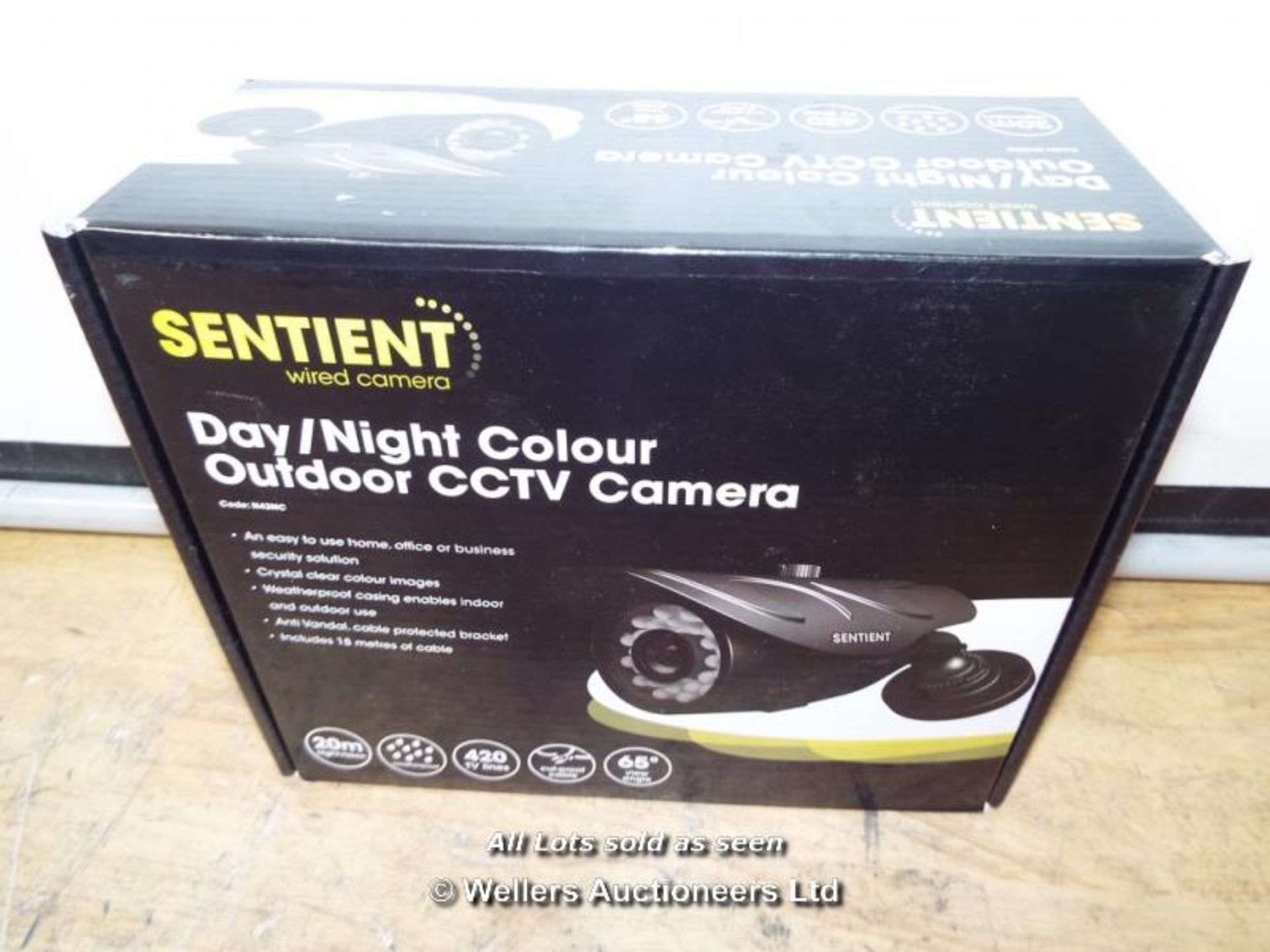 *SENTIENT SENTIENT 420 TVL WIRED OUTDOOR CAMERA WITH 20M NIGHT VISION N43NC / GRADE: RETAIL