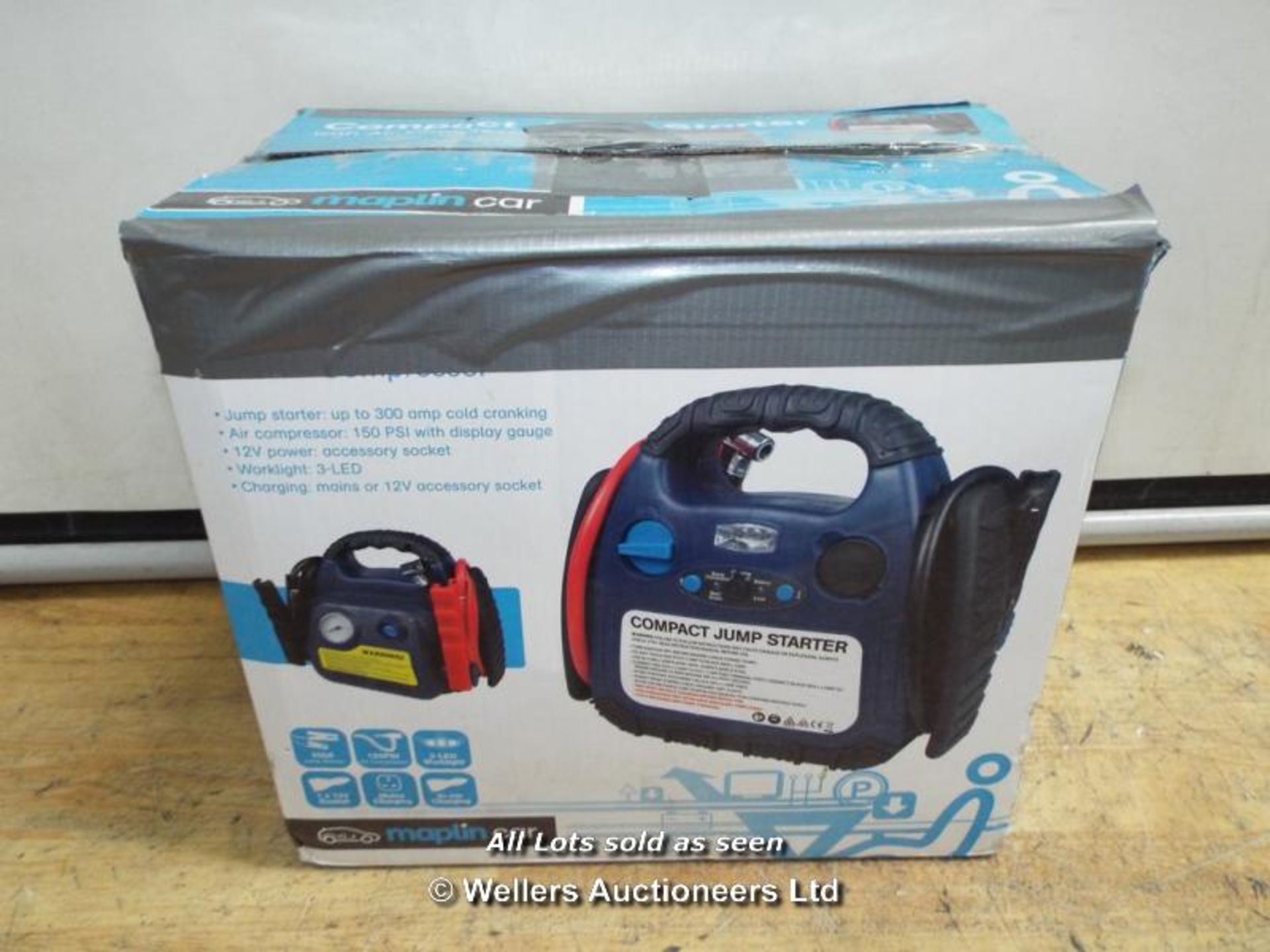 *COMPACT JUMP STARTER 300A 260PSI COMPRESSOR N21KJ / GRADE: RETAIL RETURN  / BOXED  (DC3) [