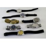 *Selection of seven gentlemen's Seiko wristwatches, including automatic models (Lot subject to VAT)