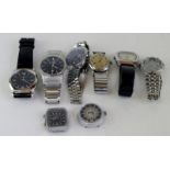 *Selection of gentlemen's wristwatches including Armani, Skagen and Edox (Lot subject to VAT)