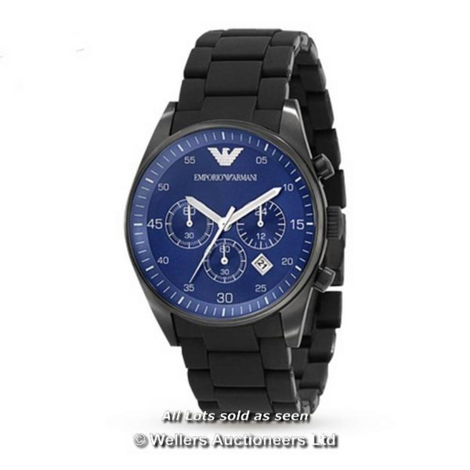 EMPORIO ARMANI AR5921 MENS WATCH (THIS LOT DOES NOT ATTRACT VAT ON THE HAMMER PRICE ON THE HAMMER