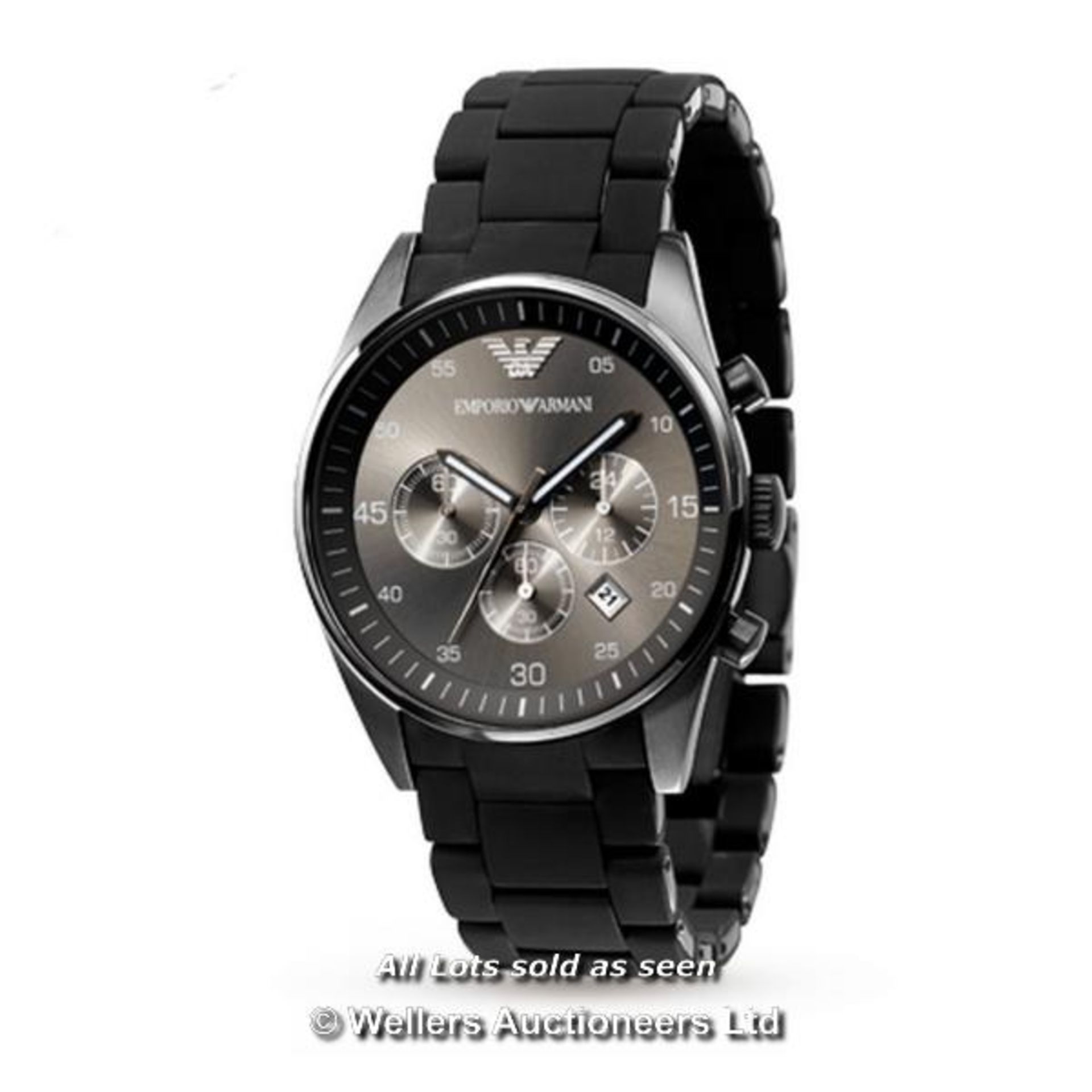 EMPORIO ARMANI AR5889 MEN'S TAZIO CHRONOGRAPH WATCH RRP �329 (THIS LOT DOES NOT ATTRACT VAT ON THE