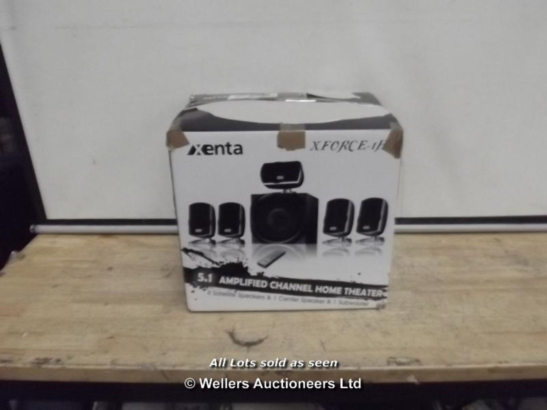 XENTA XFORCE 5.1 SURROUND SOUND SPEAKERS - 80W RMS / GRADE: RETURNS / BOXED (DC3) [MK290715]