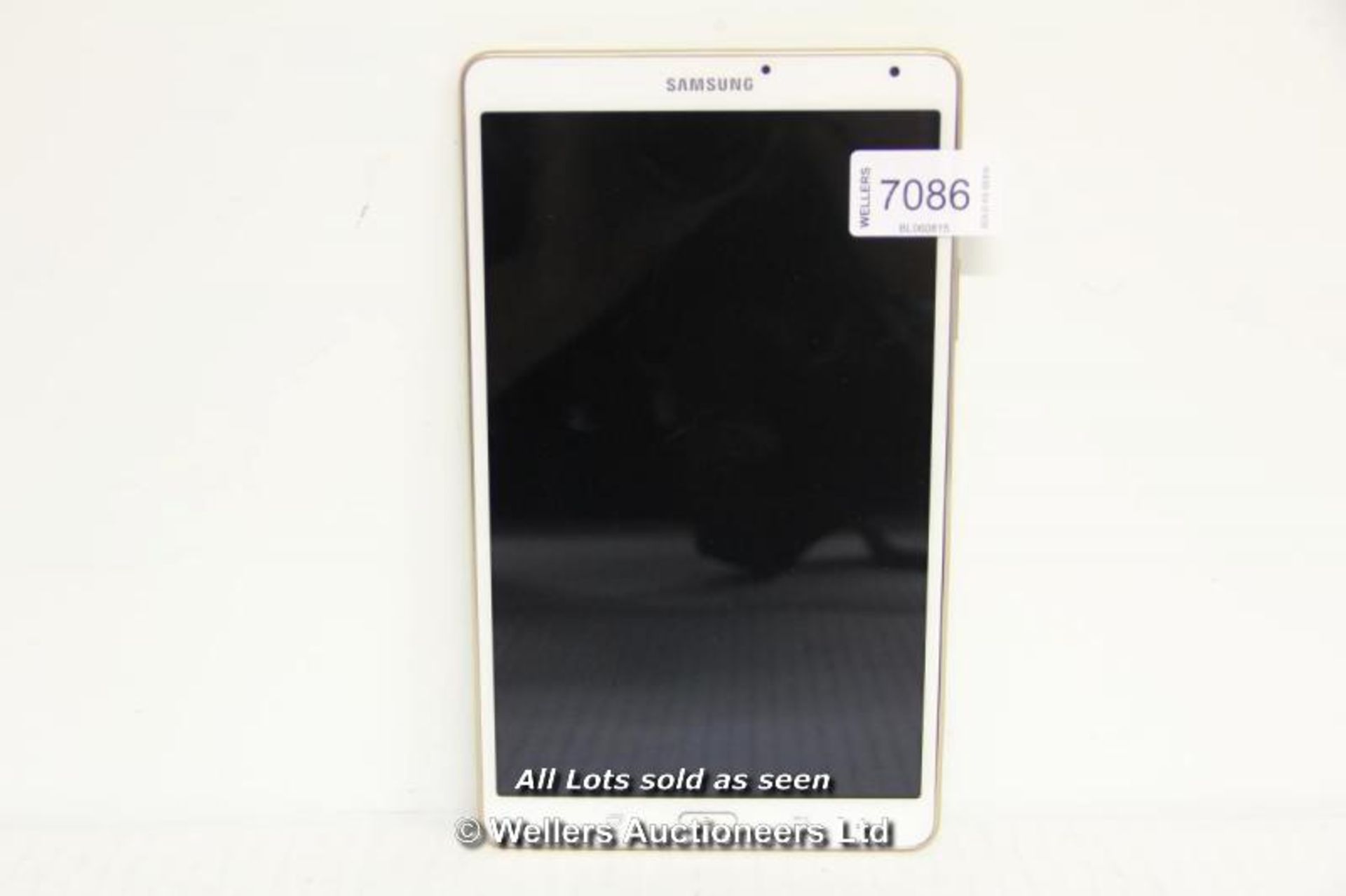 SAMSUNG TAB S 8" WHITE TABLET / WITHOUT OPERATING SYSTEM O/S / WITH BATTERY / WITHOUT CHARGER /