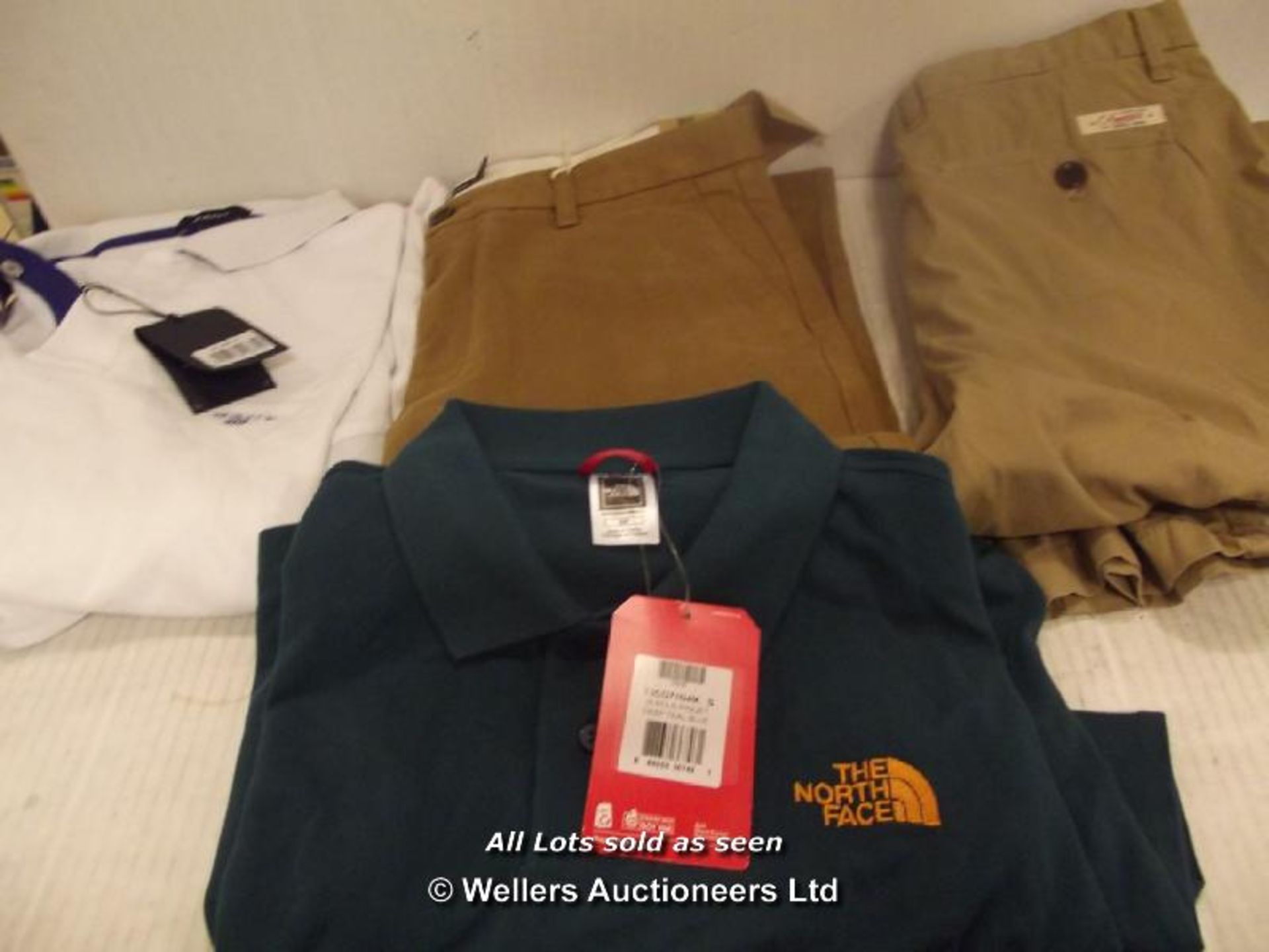 10X BRANDED CLOTHES INC 3X DOCKERS TRS W/TAGS, 3X THE NORTH FACE POLOS W/TAGS, TOMMY HILFIGER - Image 2 of 2