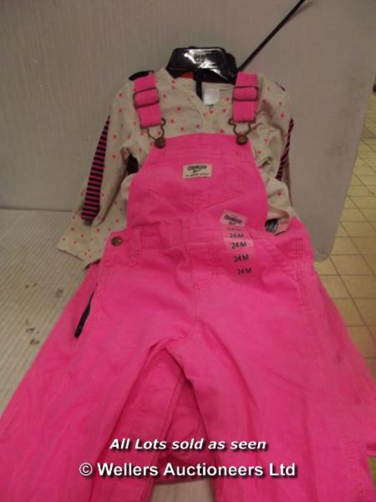 5X OSHKOSH DUNGAREE OUTFITS (CHILDREN) / GRADE: RETURNS / UNBOXED (DC2) {#90815 [BL090815-9237}