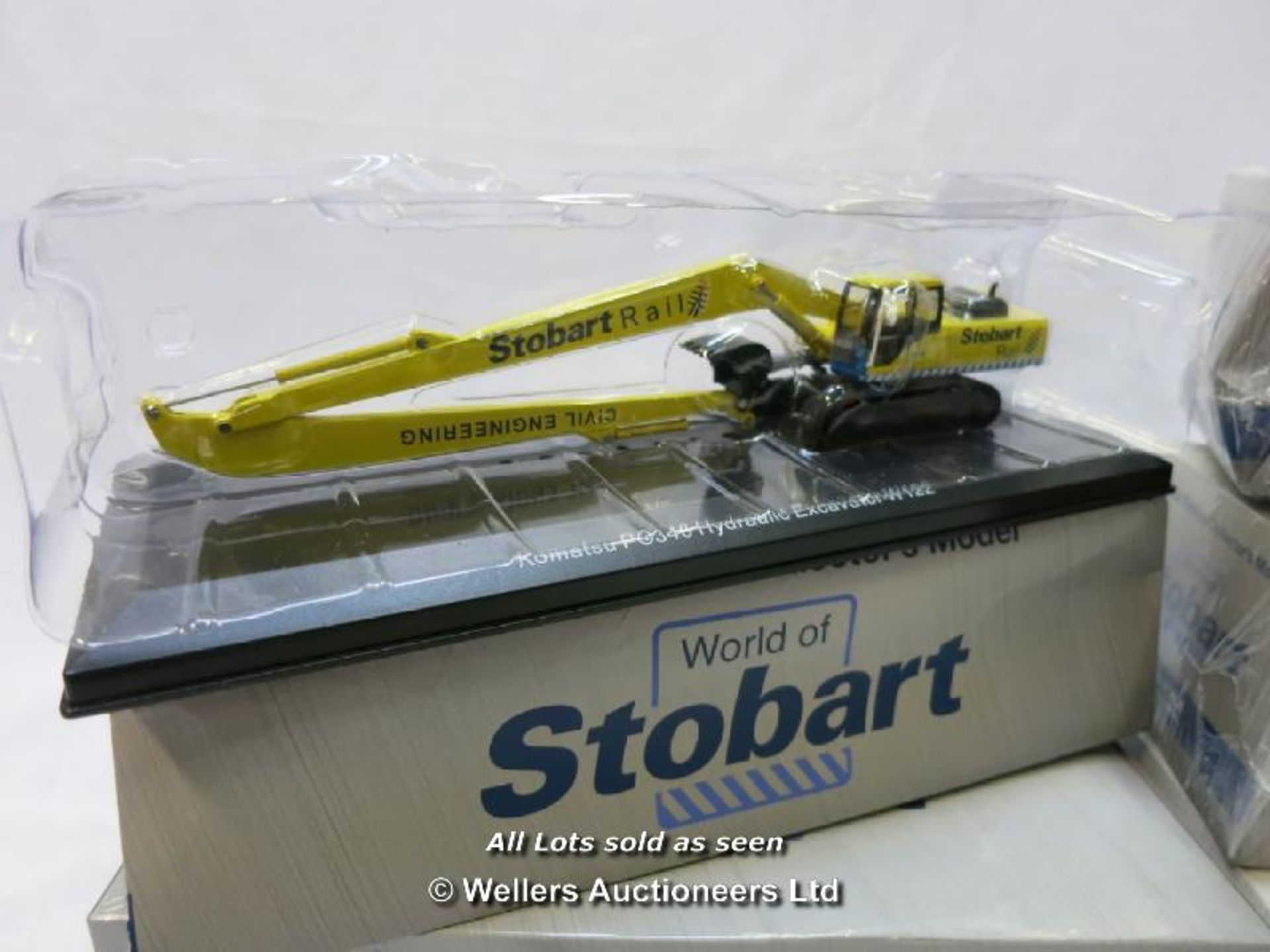 5X  MAINLY SEALED ATLAS EDITIONS WORLD OF STOBART 1:76 DIE CAST MODELS OF KOMATSU PC340 - Image 2 of 2