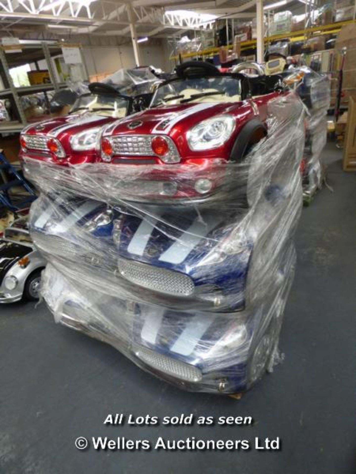 PALLET OF 6X KIDS RIDE ON ELECTRONIC INCLUDING MINI COOPER, ASTON MARTIN / GRADE: RETURNS /