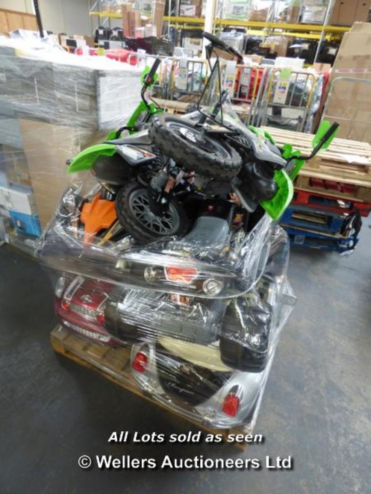 PALLET OF 6X KIDS RIDE ON ELECTRONIC INCLUDING QUAD BIKE, MINI COOPER, VW BEETLE ELECTRONIC RIDE - Image 2 of 2