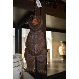 A late 19th century black forest carved bear string puppet