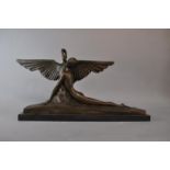 After A. Gennarelli 1881 - 1943, Leda and Swan, 50cm x 25cm x 13cm  7.2KG