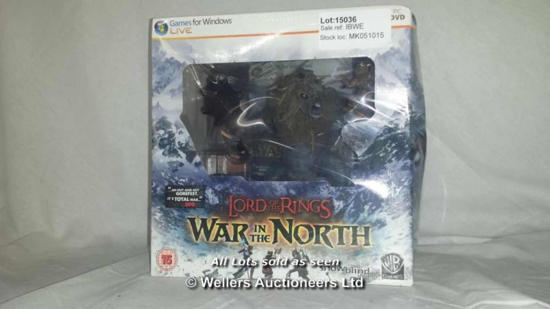 THE LORD OF THE RINGS: THE WAR IN THE NORTH COLLECTOR'S EDITION FOR PC (THIS LOT IS FOR DELIVERY