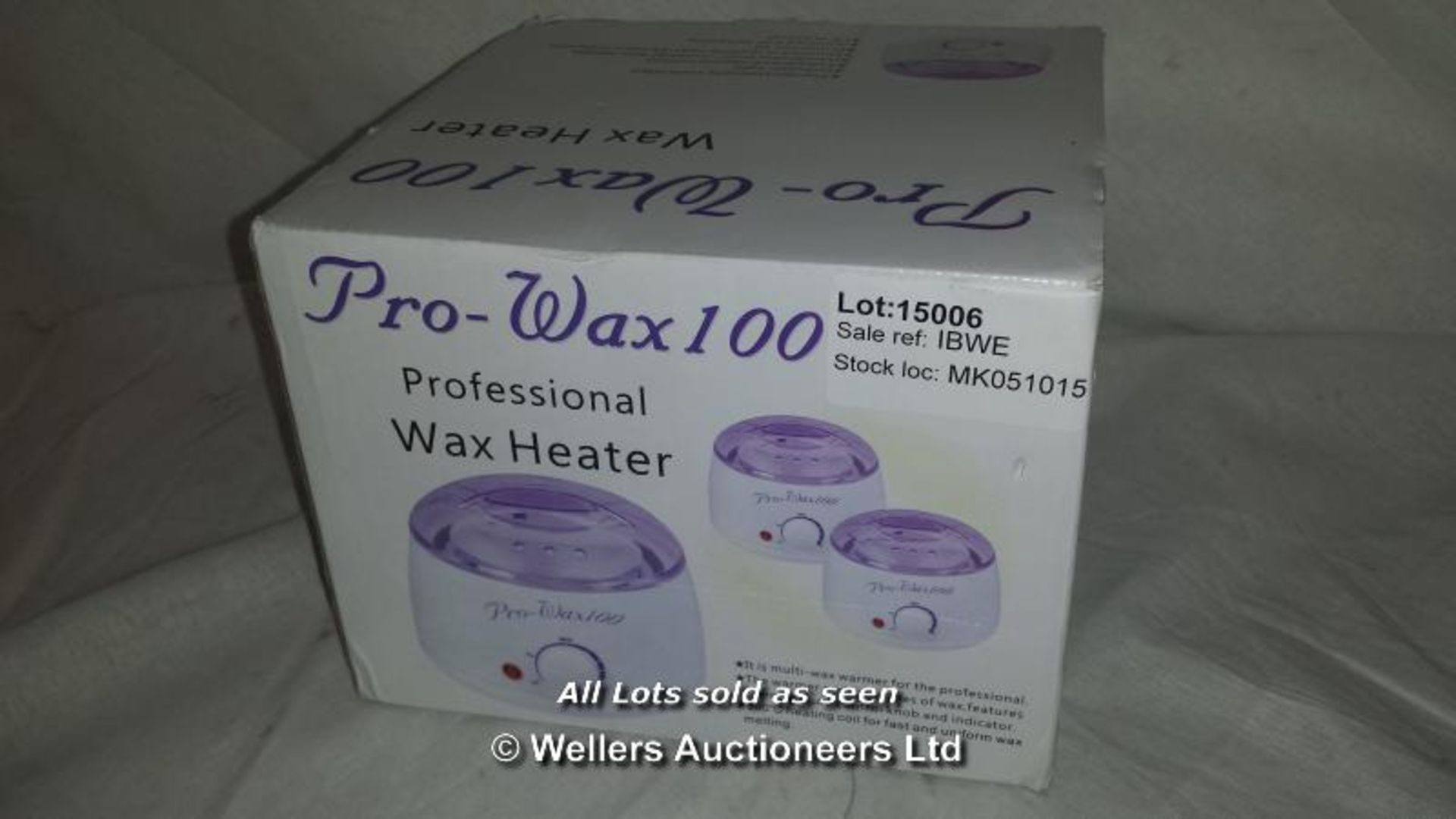 PRO-WAX 100 PROFESSIONAL WAX HEATER (THIS LOT IS FOR DELIVERY ONLY) / GRADE: UNCLAIMED PROPERTY /