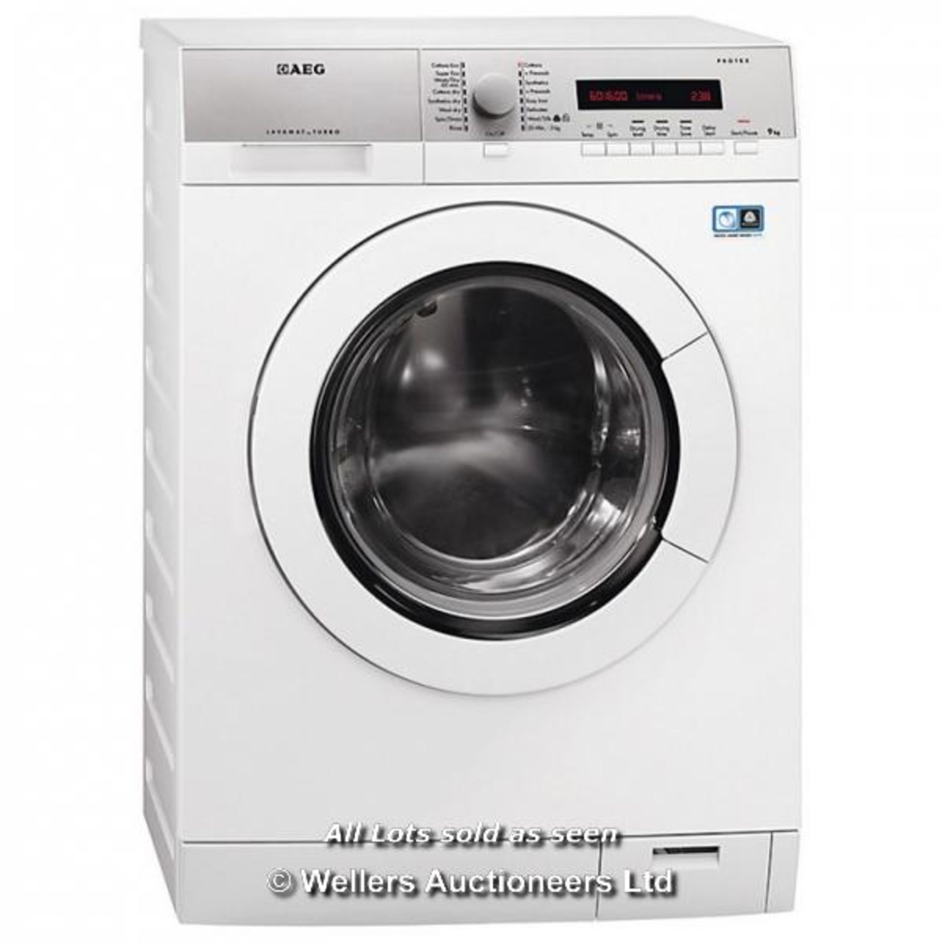 AEG L77695WD FREESTANDING WASHER DRYER, 9KG WASH/6KG DRY LOAD, A ENERGY RATING, 1600RMP SPIN /