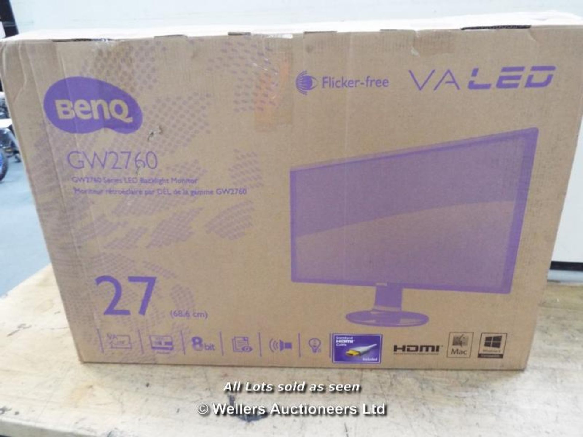 BENQ GW2760HM 27" LED VGA DVI HDMI MONITOR  / GRADE: RETURNS / BOXED (DC4) [MK081015]