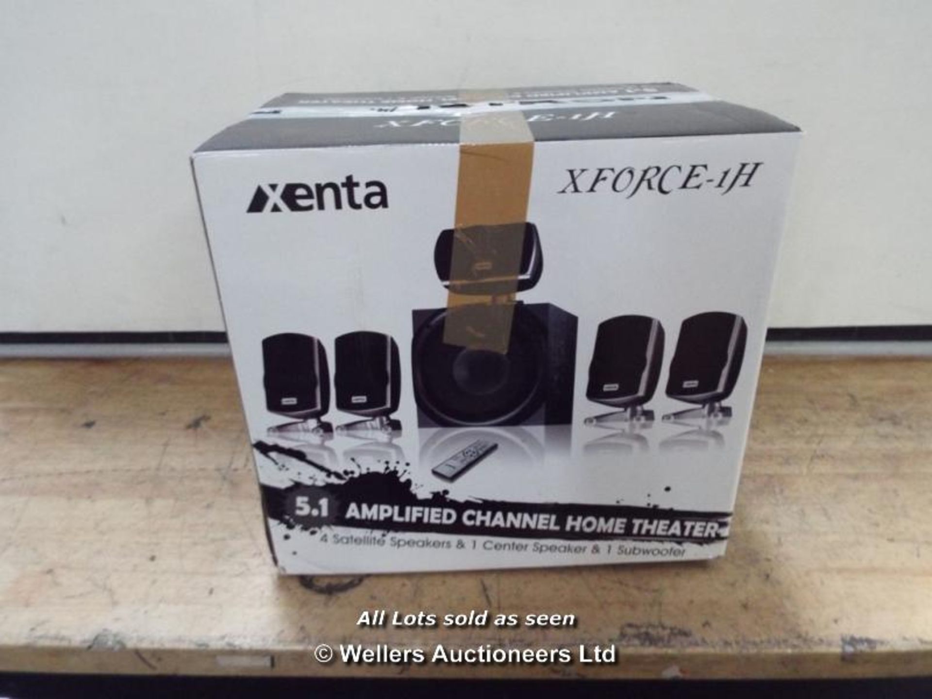 XENTA XFORCE 5.1 SURROUND SOUND SPEAKERS - 80W RMS  / GRADE: RETURNS / BOXED (DC4) [MK081015]