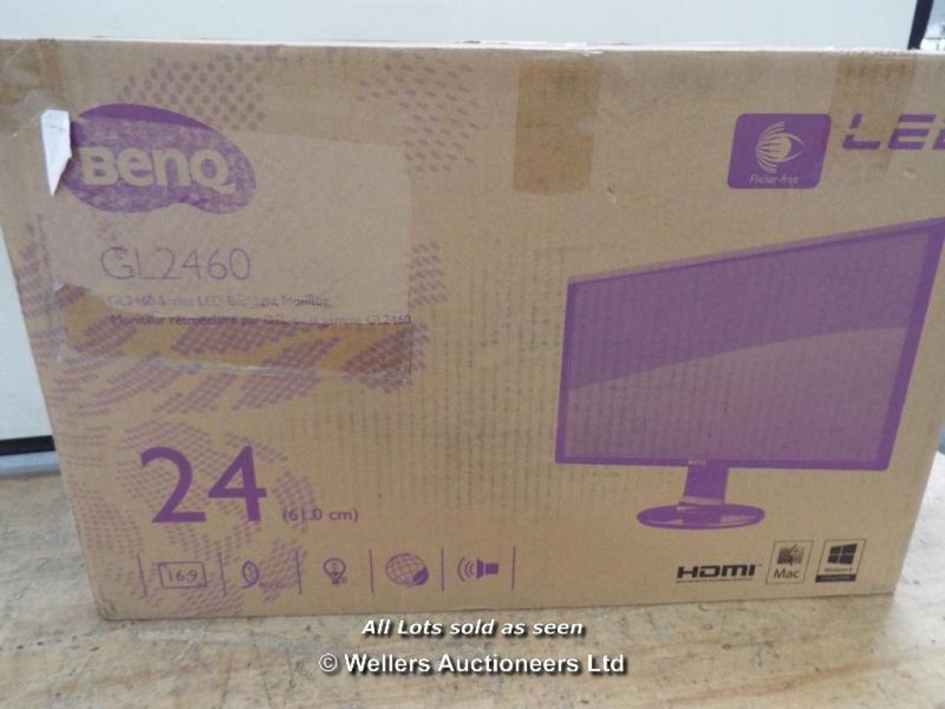 BENQ GL2460HM LED LCD 24" HDMI MONITOR - SPEAKERS  / GRADE: RETURNS / BOXED (DC4) [MK081015]