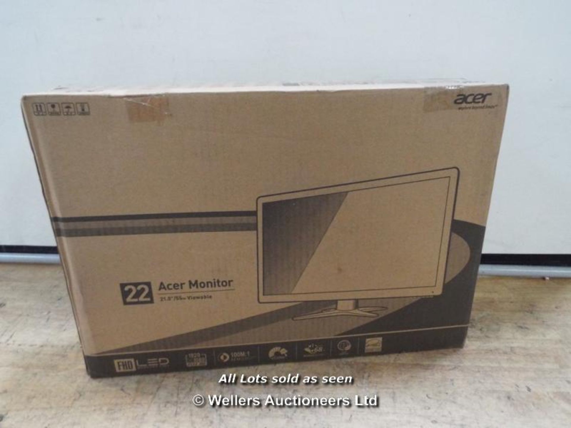 ACER G226HQLBBD 21.5" LED LCD DVI MONITOR  / GRADE: RETURNS / BOXED (DC4) [MK081015]