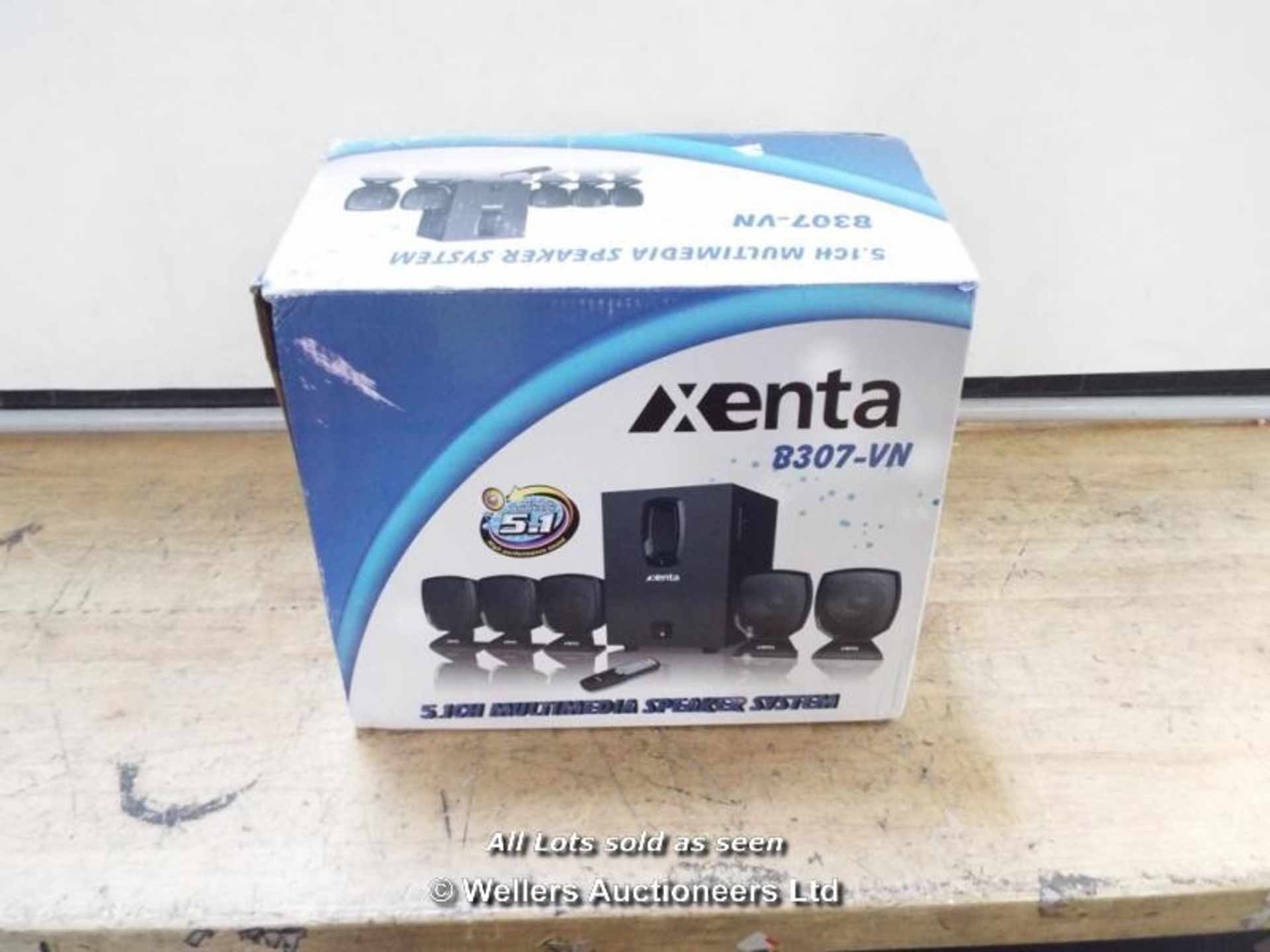 XENTA 5.1 SURROUND SOUND SPEAKER SYSTEM  / GRADE: RETURNS / BOXED (DC3) [MK081015]