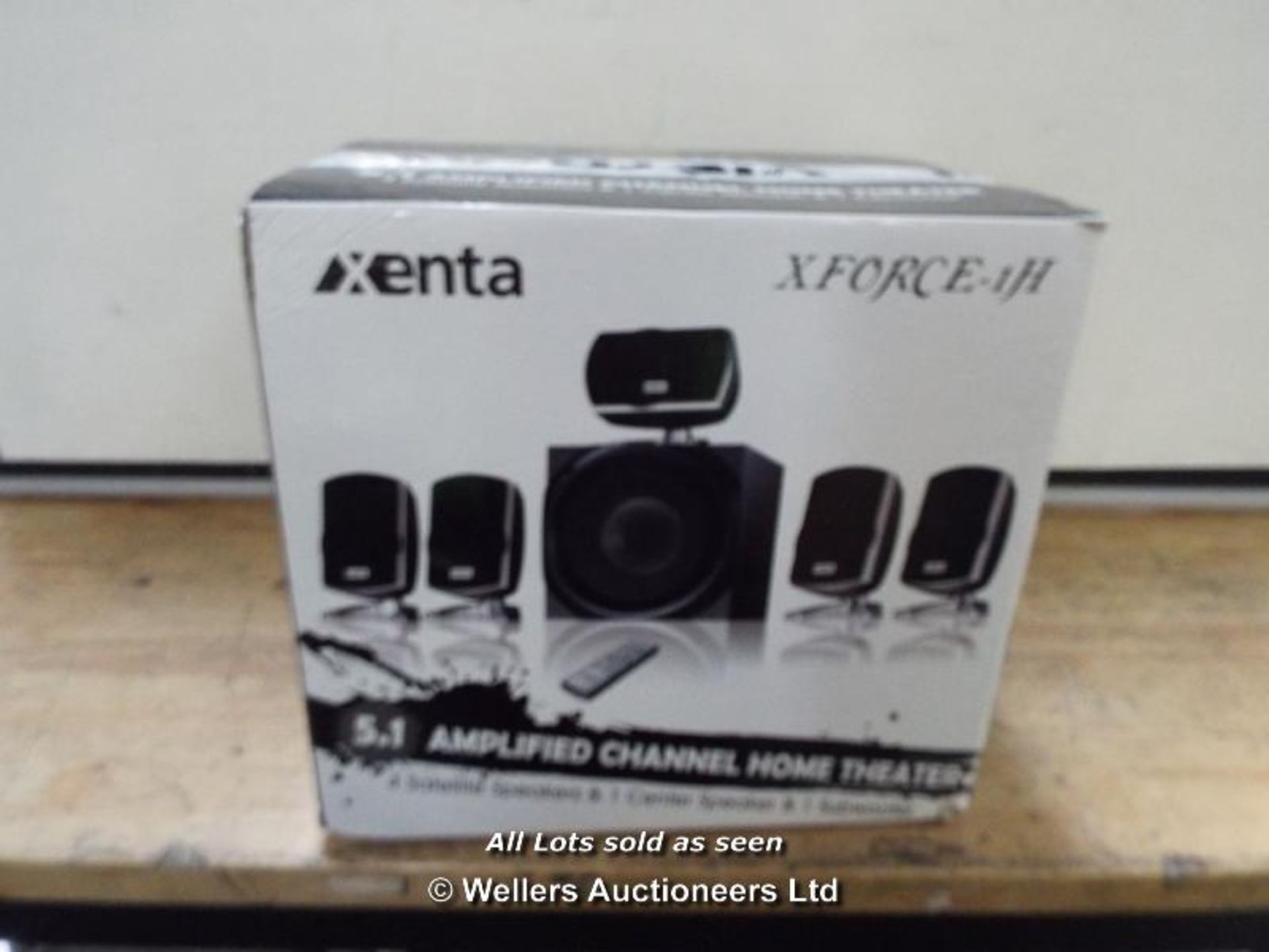 XENTA XFORCE 5.1 SURROUND SOUND SPEAKERS - 80W RMS  / GRADE: RETURNS / BOXED (DC4) [MK081015]