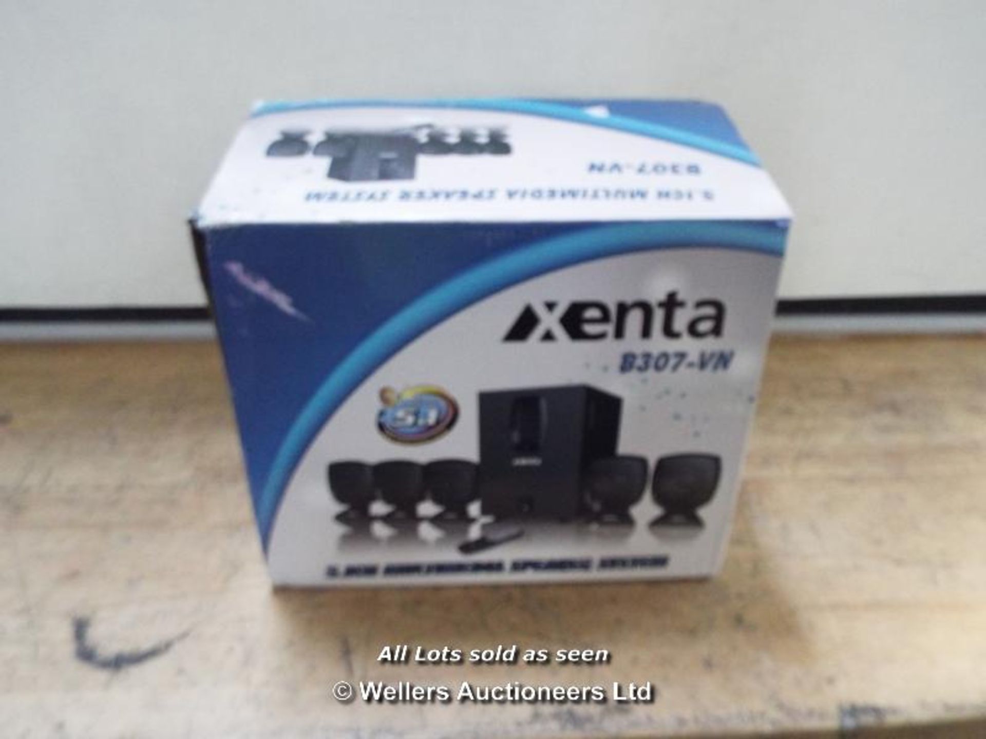 XENTA 5.1 SURROUND SOUND SPEAKER SYSTEM  / GRADE: RETURNS / BOXED (DC3) [MK081015]