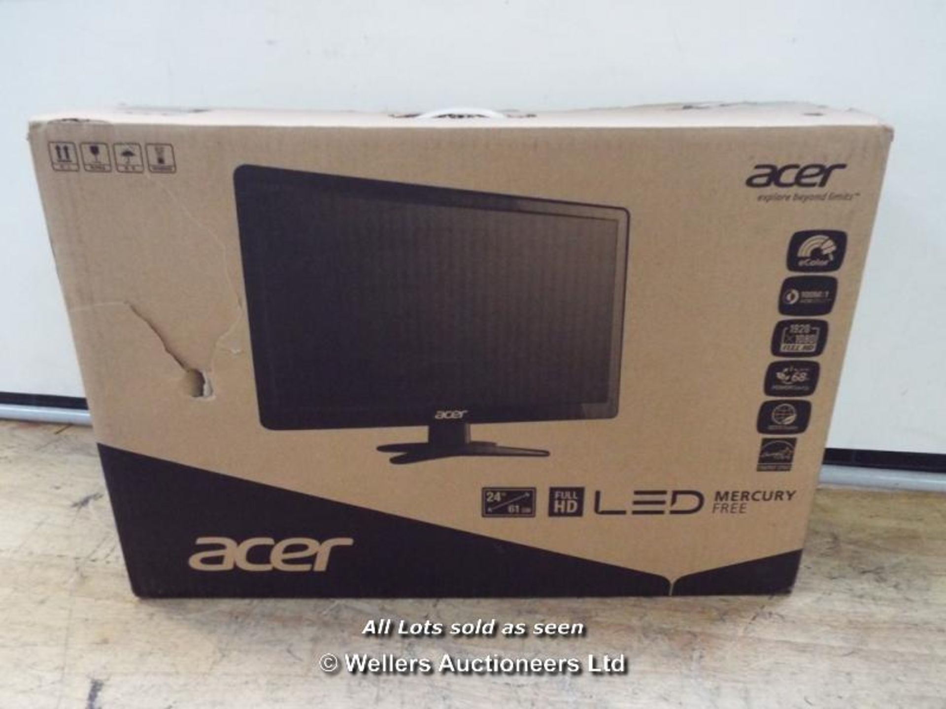 ACER G246HLB 24" LED LCD HDMI MONITOR  / GRADE: RETURNS / BOXED (DC4) [MK081015]