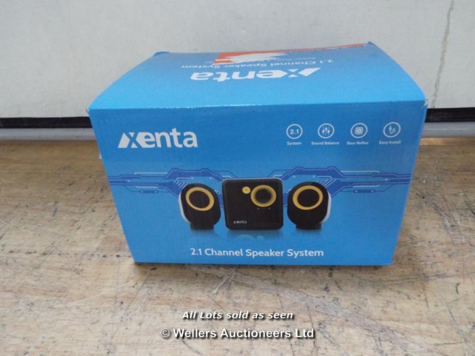 XENTA 303 2.1 CHANNEL SUBWOOFER SPEAKER SYSTEM  / GRADE: RETURNS / BOXED (DC2) [MK081015]