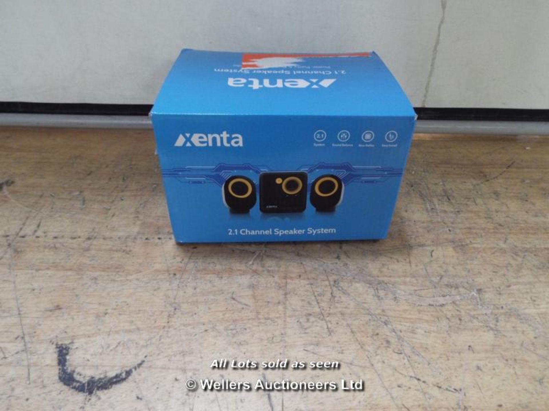 XENTA 303 2.1 CHANNEL SUBWOOFER SPEAKER SYSTEM  / GRADE: RETURNS / BOXED (DC2) [MK081015]