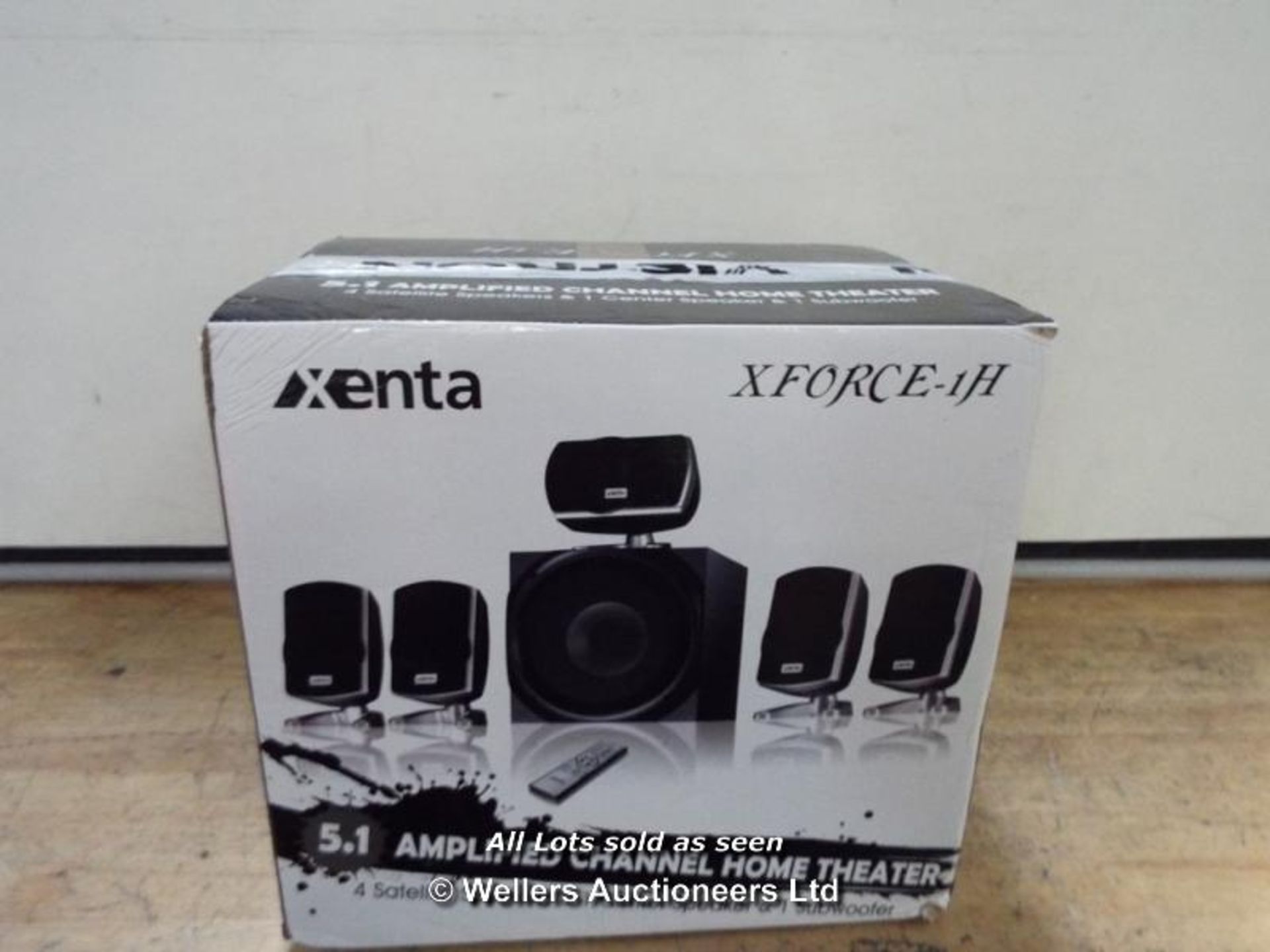 XENTA XFORCE 5.1 SURROUND SOUND SPEAKERS - 80W RMS  / GRADE: RETURNS / BOXED (DC4) [MK081015]