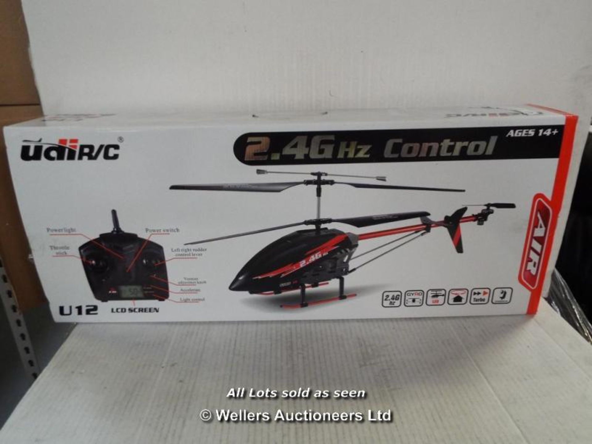 3CH 2.4GHZ U12 HELICOPTER N49QN / GRADE: RETURNS / BOXED (DC3) [AISLE 19] - Image 2 of 2
