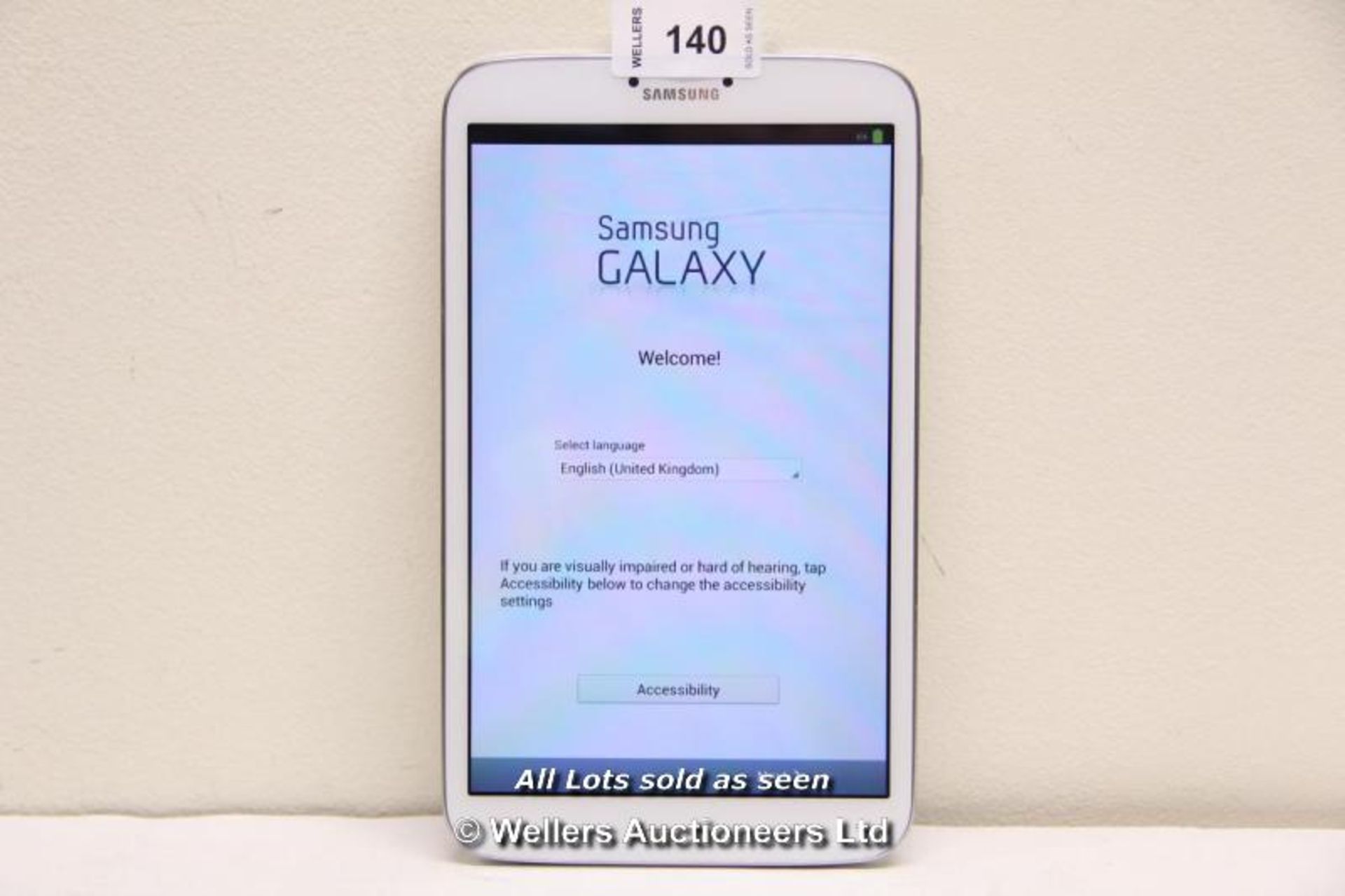 SAMSUNG GALAXY TAB 3 SM-T310 16GB WI-FI  8" - WHITE (36063865) / INCLUDING CHARGER AND USB CABLE /