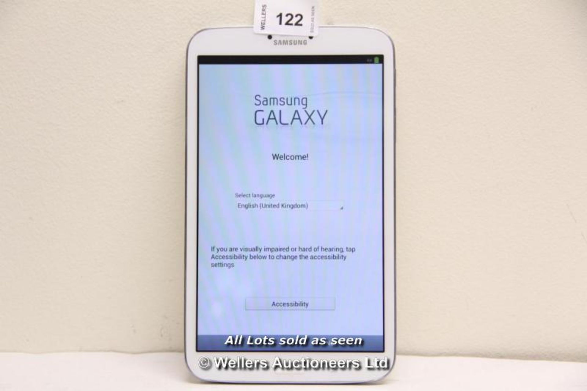 SAMSUNG GALAXY TAB 3 SM-T310 16GB WI-FI  8" - WHITE (36064472) / INCLUDING CHARGER AND USB CABLE /