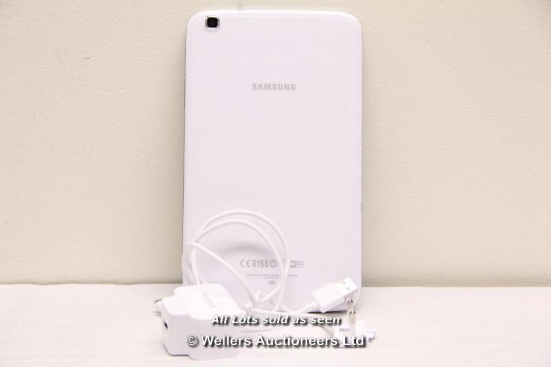 SAMSUNG GALAXY TAB 3 SM-T310 16GB WI-FI  8" - WHITE (36064251) / INCLUDING CHARGER AND USB CABLE / - Image 2 of 2