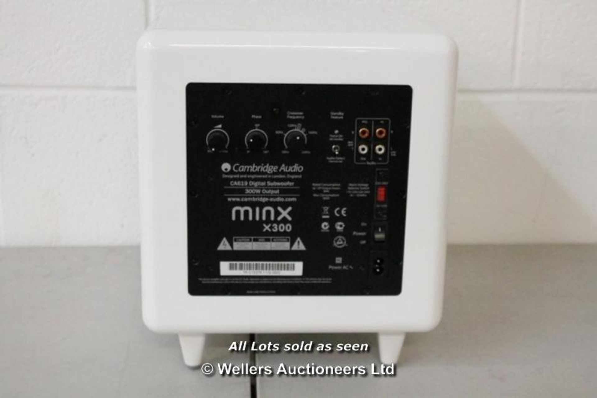 CAMBRIDGE AUDIO MINX X300 ACTIVE SUBWOOFER - Image 2 of 6