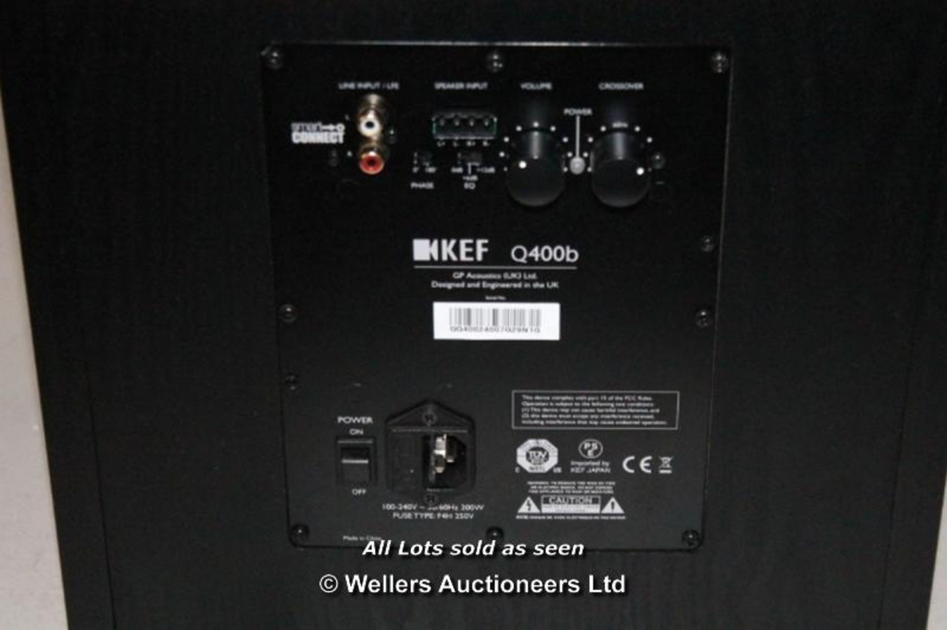 KEF Q400B ACTIVE SUBWOOFER - Image 3 of 5
