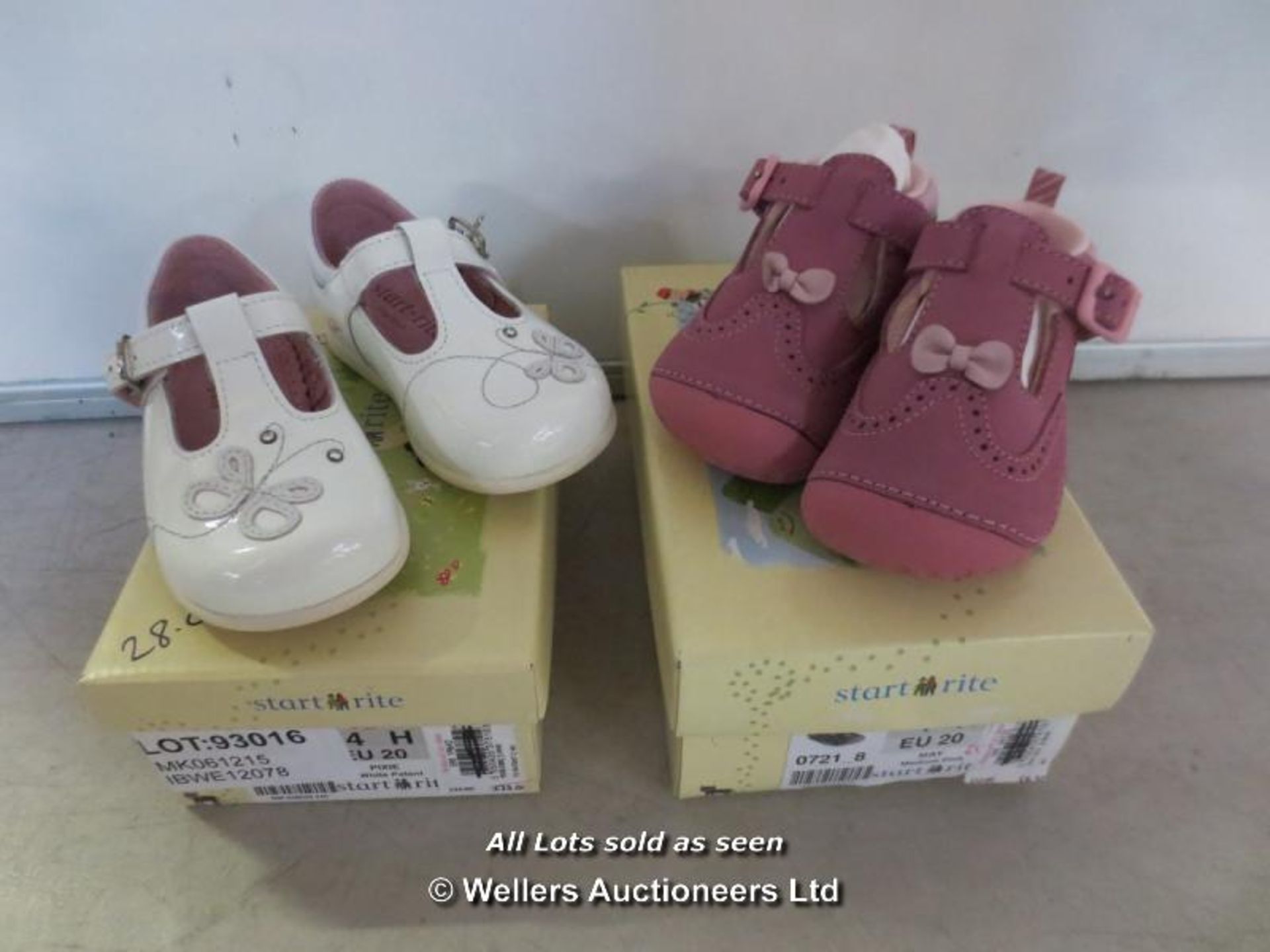 2X PAIRS OF CHILDRENS START RITES INC PIXIE 4H & MAY 4H / GRADE: BRAND NEW / BOXED (DC1) {AISLE '2'}