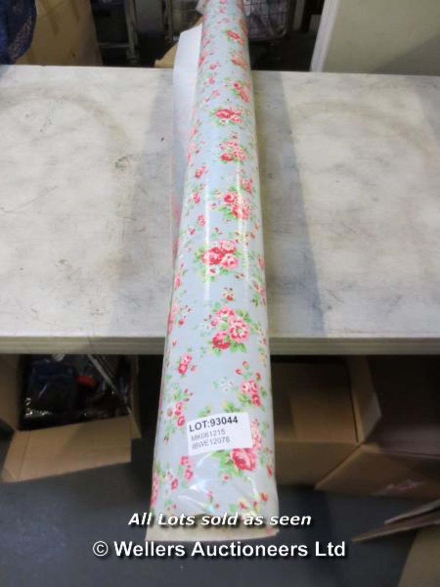 APPROX 11M OF CATH KIDSTON PVC FLOWER MATERIAL / GRADE: RETURNS / UNBOXED (DC4) {AISLE '2'} [1425][