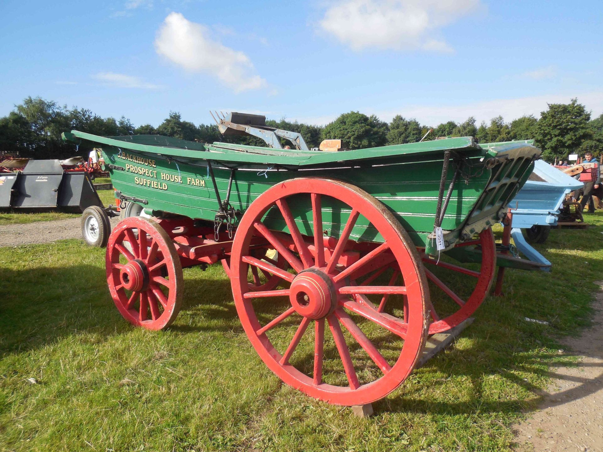 Vintage hay wagon