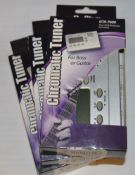 3 x Chromatic Tuners For Bass or Guitars - Model GTA-7600 - Brand New Stock - CL020 - Location: